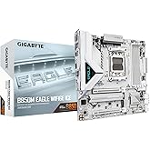 GIGABYTE B850M Eagle WIFI6E ICE AMD AM5 Motherboard, M-ATX, DDR5, 2X M.2, PCIe 5.0, USB-C, USB 3.2 Gen 2, WIFI6E, 2.5GbE LAN,
