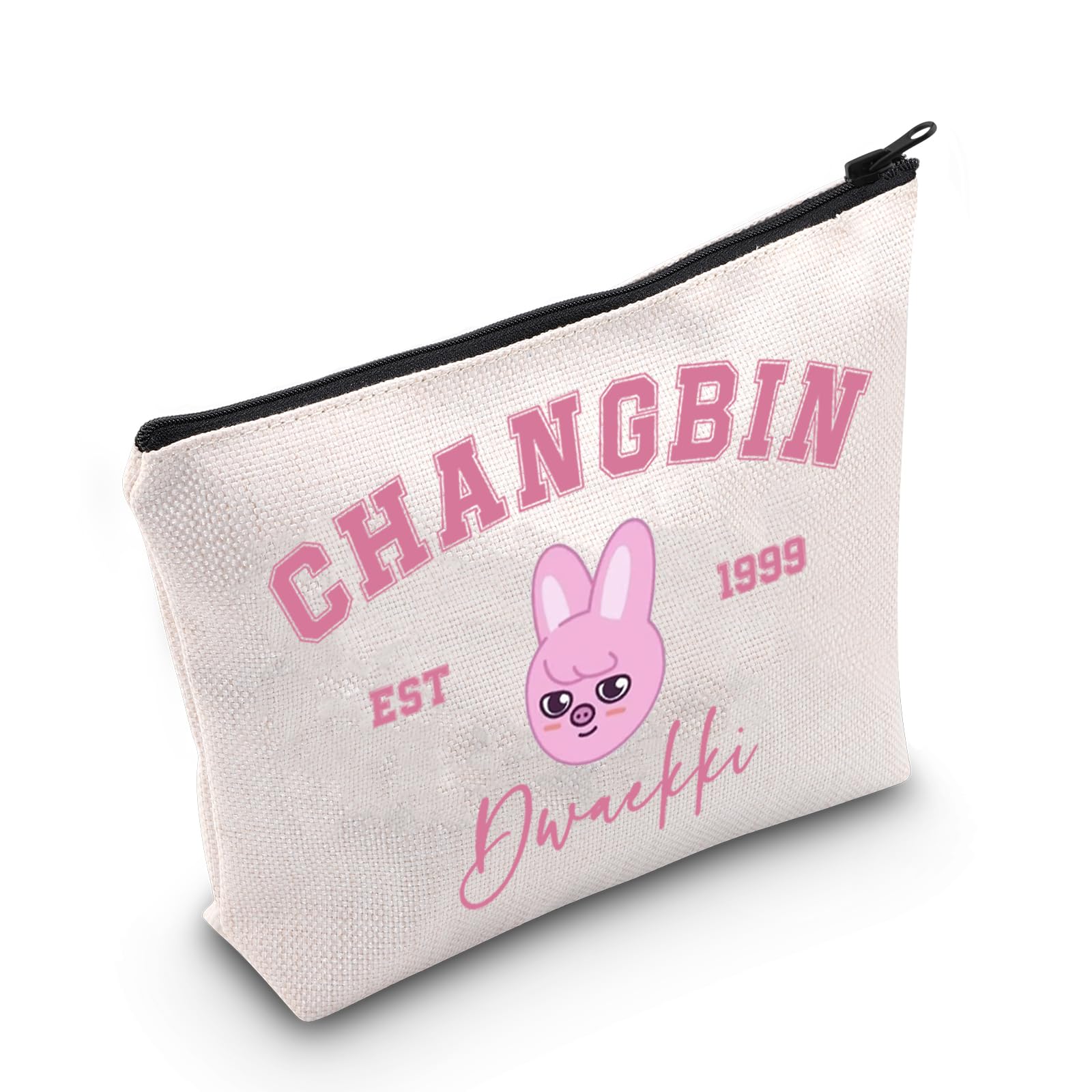 Korean Pop Gift K-Pop Group Merch Kpop Boys Group Est 1999 Dwaekki Makeup Bag K-Pop Music Lover Gift (Dwaekki Bag EU)