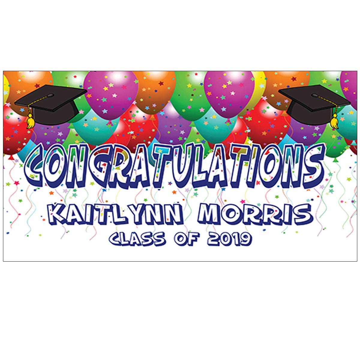 Amazon Com Personalized Graduation Party Vinyl Banner