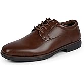 QIY Mens Dress Shoes Lace up Formal Oxford Shoes Square Toe Business Shoe for Men