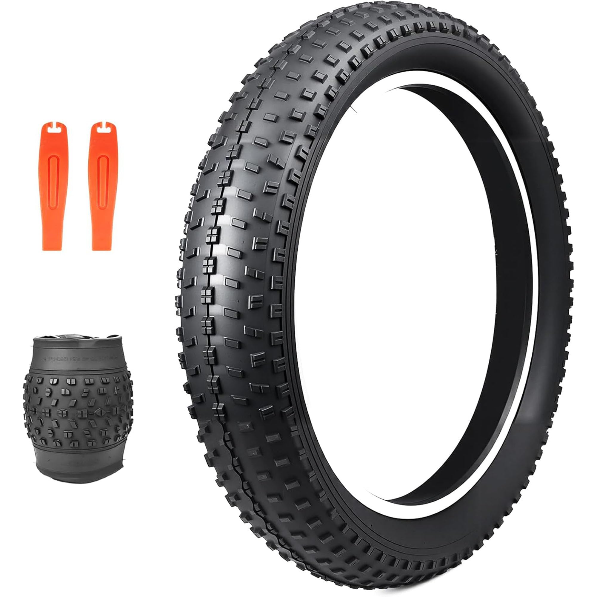 ZUKKA Bike Fat Tire 20 X 3.0 Inch Bicycle Fat Tyre Folding Bead Tire Electric Bike Tires Compatible Wide Mountain Snow Bicycle
