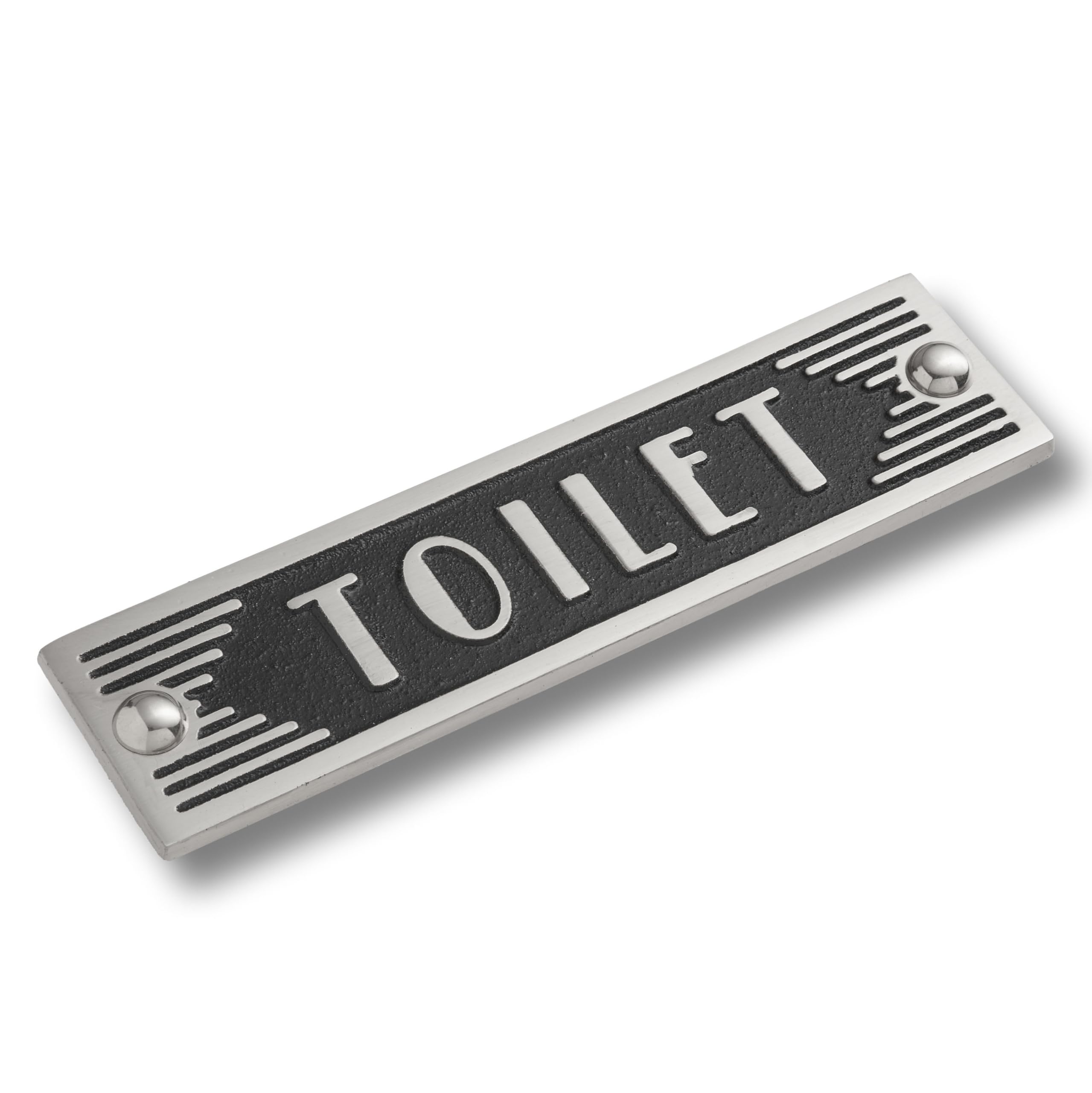 The Metal Foundry Toilet Metal Door Sign. Art Deco Style Home Decor Accessories Door Or Wall Aluminium Plaque. Handmade In England.