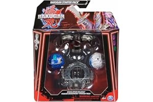 Spin Master Bakugan 3.0 Starter Pack - Special Attack Nillious + Dragonoid + Trox, Black, 0778988466841