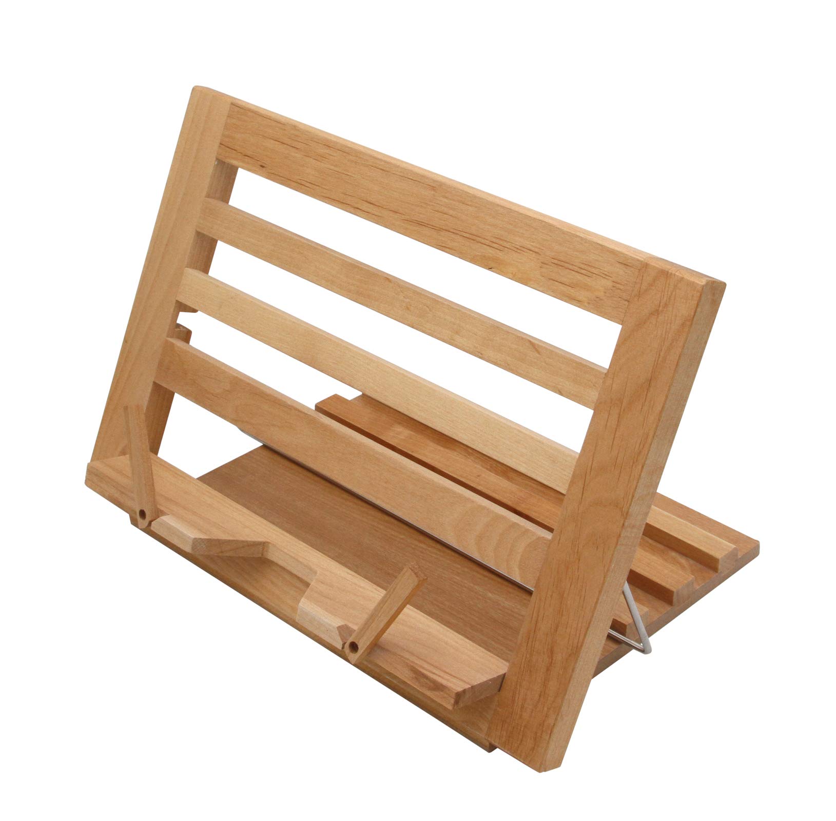 Paintersisters Beech Wood Book Holder, Adjustable Table Easel, Recipe Holder, Music Stand, 34 x 23.5 x 2 cm, Natural Varnished