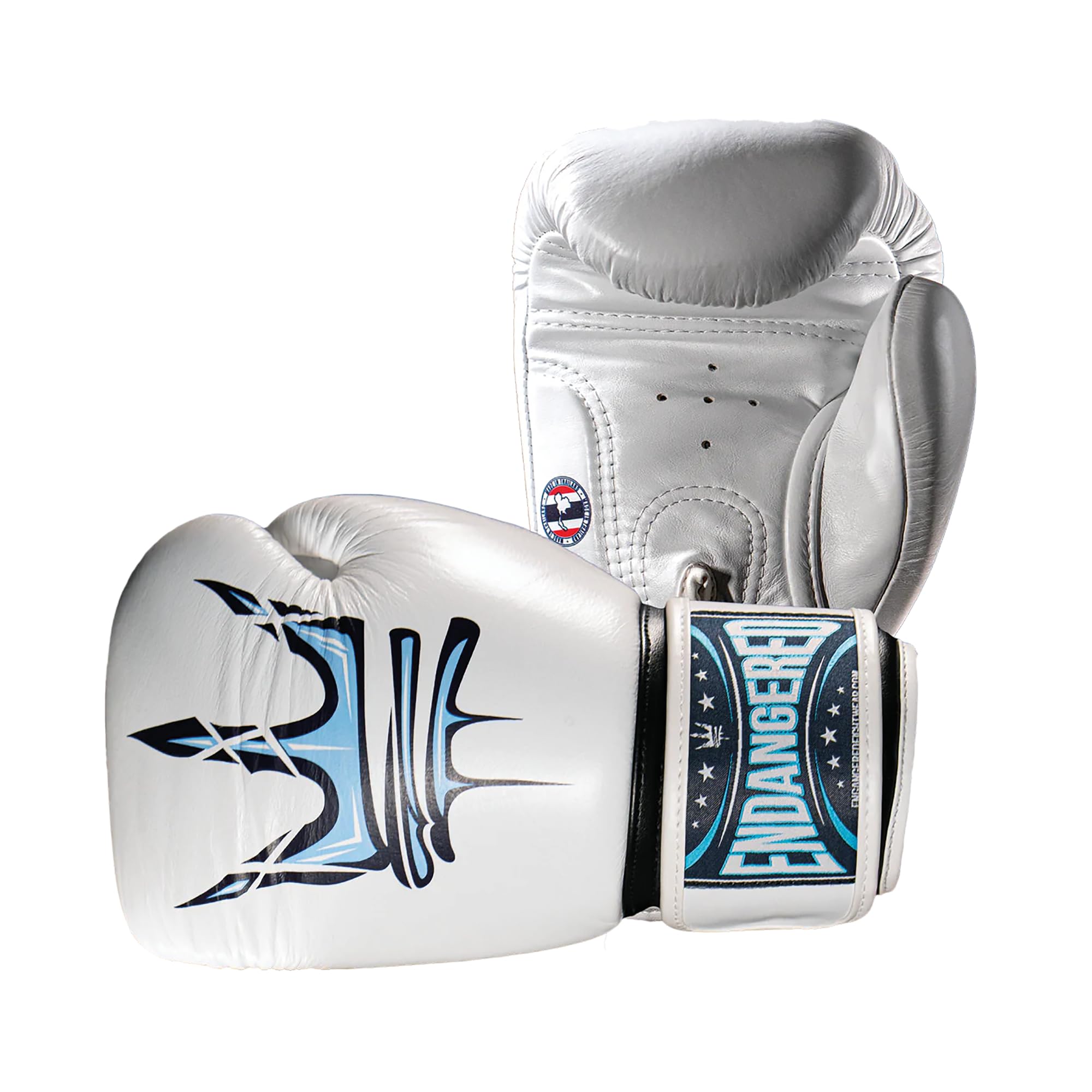 Muay Thai Classic Glove (Size 12) by Endangered Fightwear - Pair of Leather Boxing Gloves for Protection in Muay Thai and Intense Training - 5 Sizes - UK