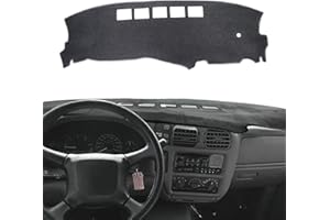 POSAID Dash Cover for 1998-2004 Chevy S10/ GMC Sonoma, Dashboard Cover for 1998-2005 Chevrolet Blazer, Dashboard Dash Mats for 1998-2001 GMC Jimmy, Gray
