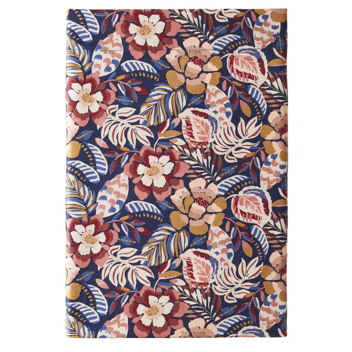 Folk Flowers Printed Cotton Sateen Flat Sheet 240 x 300 cm Essix