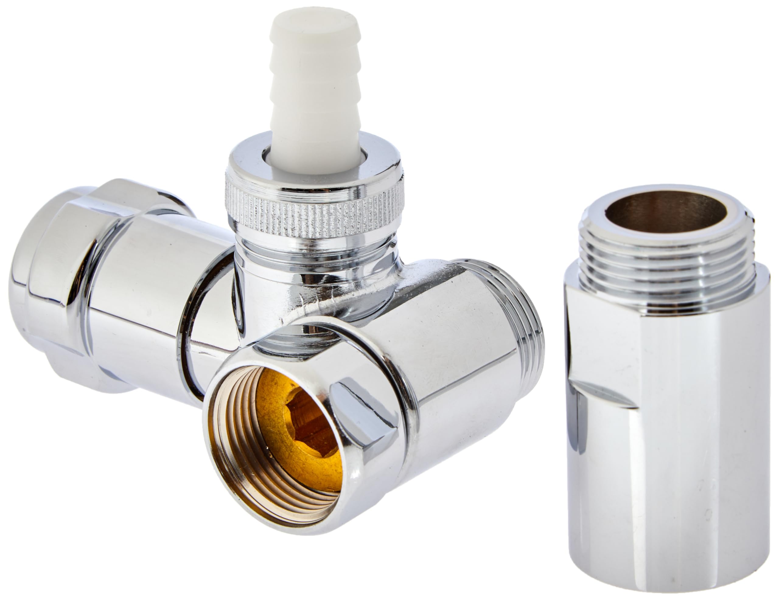 GROHE 41040000 Valve Union Left, Chrome, 1/2-Inch DN 20 with Connector Links