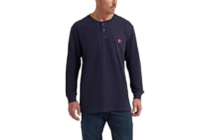 Wrangler Mens Long Sleeve Henley Tee