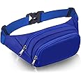 Large Fanny Pack for Women Men - Syican Waist bag with 3-Zipper Pockets, Gifts for Enjoy Sports Traveling Workout Casual Hands-Free crossbody bags Fits MAX 7.9'' iPad & 6.6'' Phone