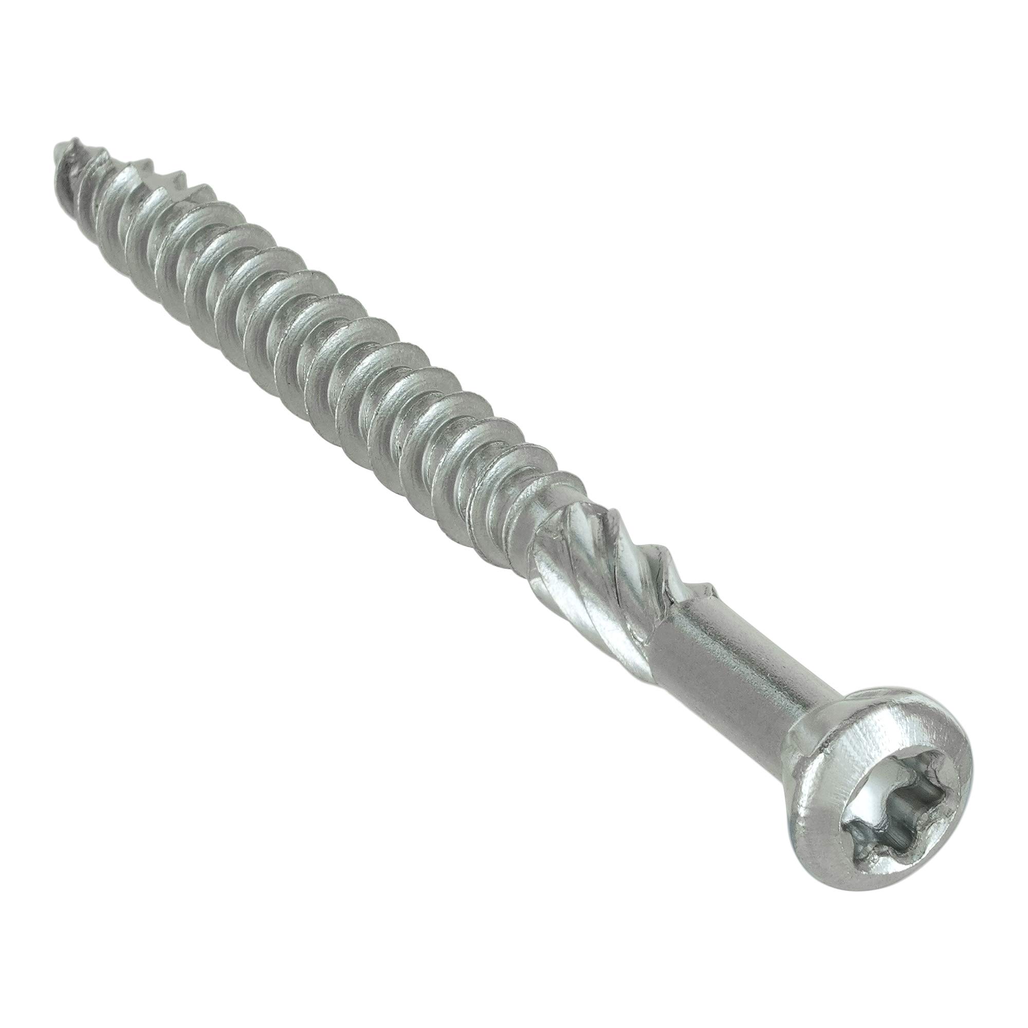 Pack of 200 Terrace Screws 5.0 x 50 Torx | Stainless Steel A2 Blank | Rustproof | Universal Screw | Screws