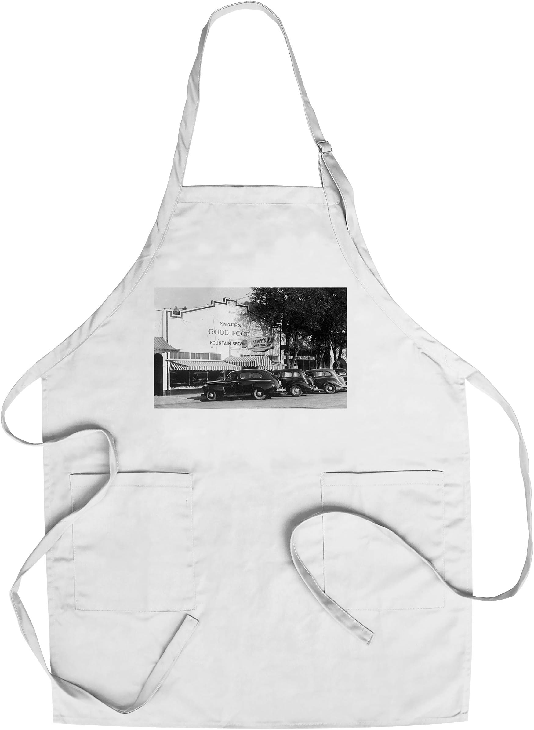Garberville, California - Exterior View of Knapp's Restaurant (Cotton/Polyester Chef's Apron)