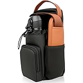 Magnetic Gym Bag with Phone Pockets & Shoulder Strap, 4 Built-in Magnets Small Gym Bag, Gym Water Bottle Holder Accessories Organizer for Men Women