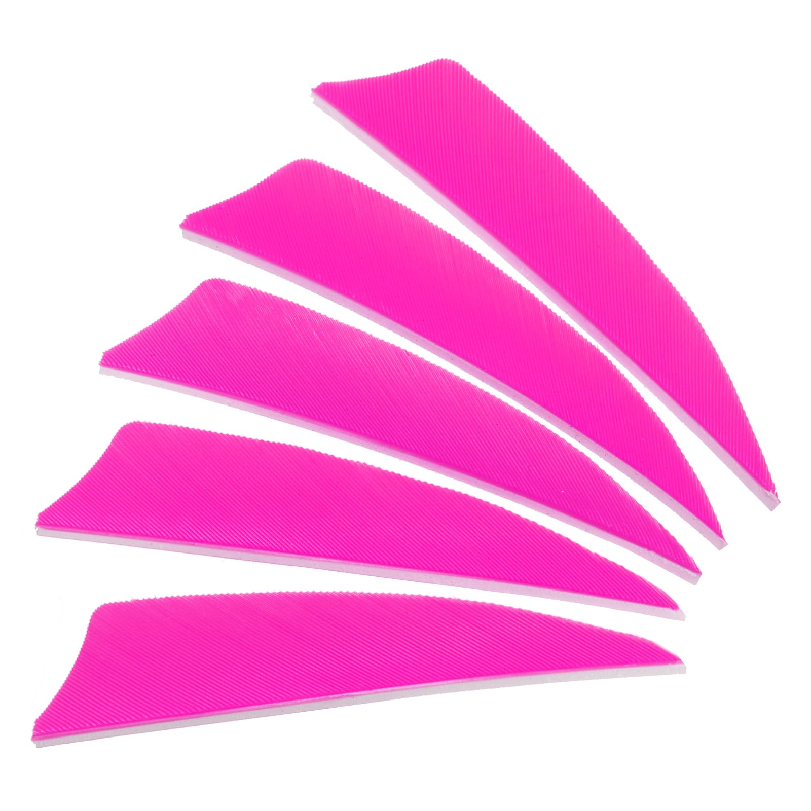PATIKIL Arrows Vanes 50 Pack 3 Inch Arrow Turkey Feather Fletch Left Wing Fletching Pink for DIY Target Shooting