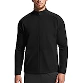 Zengjo Men's Track Jackets Full Zip Running Athletic Workout Lightweight Windproof Jacket with Zipper Pockets Quick Dry