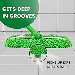 15Pcs Reusable Microfiber Mop Pads Compatible with