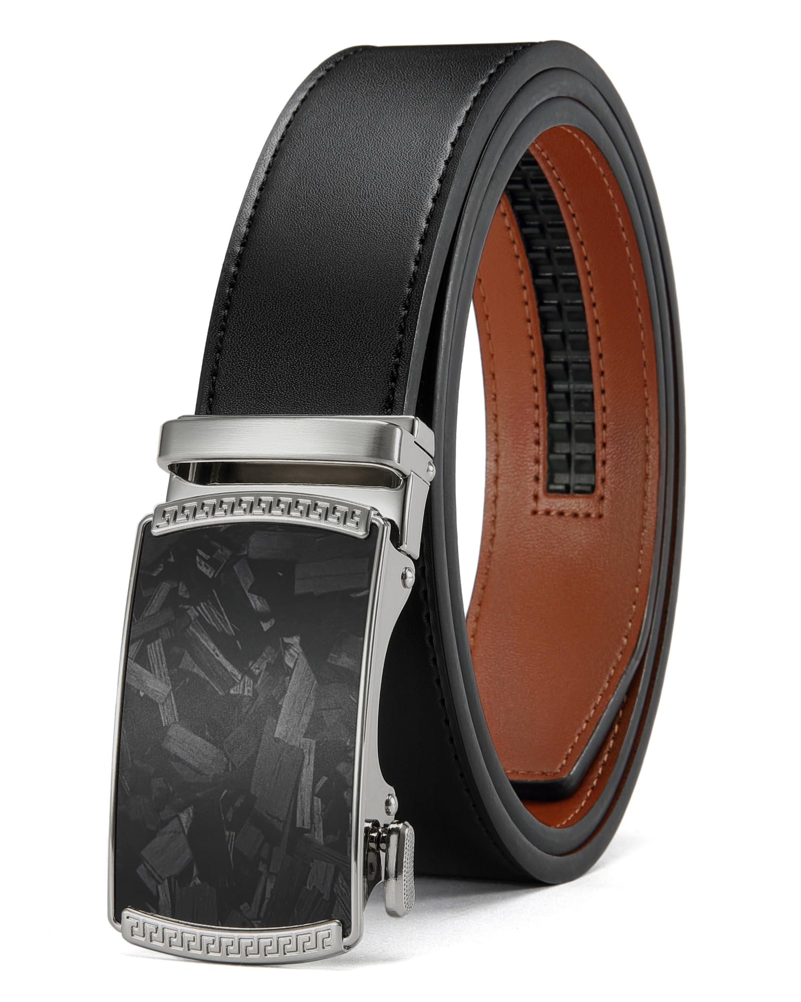 CHAOREN Mens Belt Leather Ratchet Belt