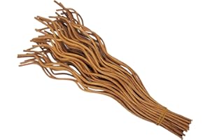 CUTEPUL 11 inch Wavy Rattan Reed Diffuser Sticks 50PCS Natural Rattan Fragrance Aromatherapy Volatile Replacement RefillEssential Oil Aroma Diffuser Replacements Sticks for own Space (50PCS, Light Brown)