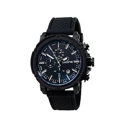 5148E-3 Chronograph Black Dial Resin Strap Wrist Watch / Casual Watch - For Mens