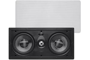 Monoprice Alpha In Wall Center Channel Speaker Dual 5.25 Inch Carbon Fiber 2-way (single) - 113616