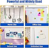 FINDMAG 8 Pack Colorful Fridge Magnets with Magnetic Hooks Small Whiteboard view 5
