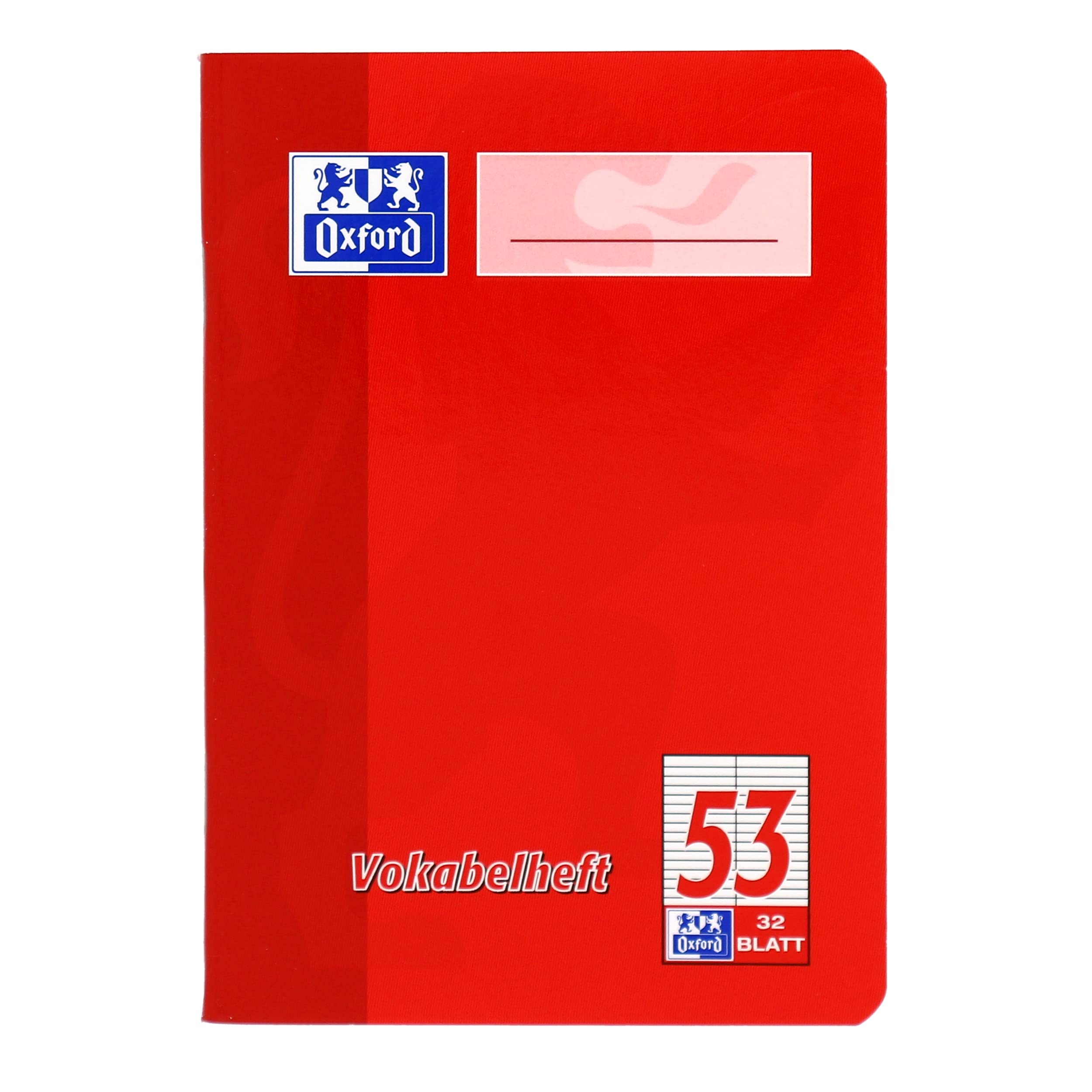 Oxford 100050398 Small Vocabulary Book School 10-pack A6 format with 2 Columns 32 Sheets Assorted Red and Green