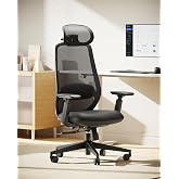 ProtoArc EC200 Ergonomic Office Chair with Adjustable Seat Depth | Lumbar Support, High-Back, Mesh Desk Chair, Home Office 8+ Long Hours Sitting, For Remote Workers &amp; Programmers, Pure Black