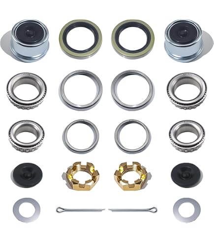 2-Pack Trailer Wheel Hub Bearing Kit – L44649/L44610 For 1-1/16” 2000Lbs Axle