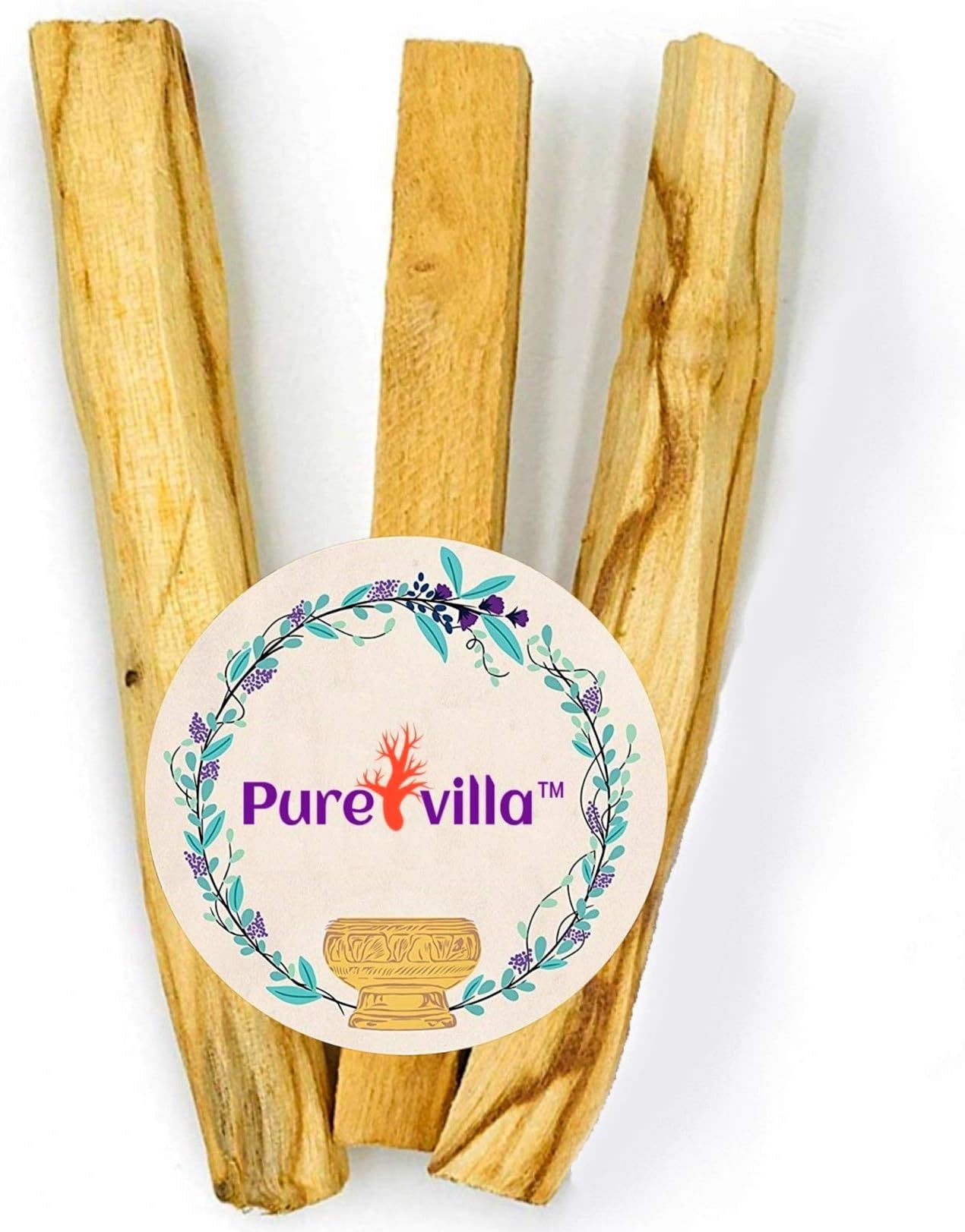 Pure Villa Palo Santo Smudging Sticks High Resin Palo Santo from Ecuador Wild Harvested Smudging Sticks (3)