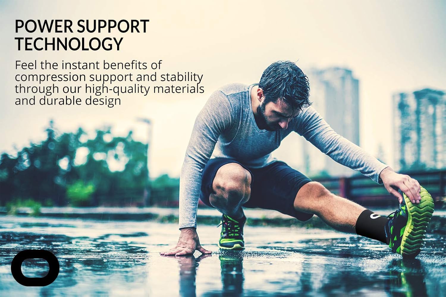Ankle Brace Compression Support Sleeve (1 Pair) - BEST Ankle Compression Socks for Plantar Fasciitis, Arch Support, Foot & Ankle Swelling, Achilles Tendon, Joint Pain, Injury Recovery, Heel Spurs: Sports & Outdoors