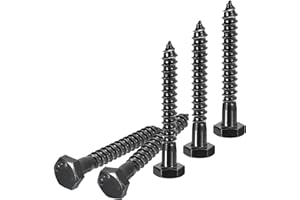 DTGN 1/4" x 2" Hex Lag Bolts - 20 Pack - for Woodworking, Furniture - 304 Stainless Steel Partial Thread Hexagon Head Lag Scr