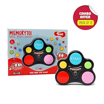 Toiing Memorytoi Return Gift Combo  Pack of 12 Electronic Memory Games, Great Travel Toy for Kids