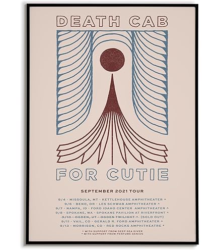 Amazon.com: Death Cab for Cutie concert poster, Death Cab for