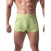 Summer Code Men's Boxers Shorts Breathable Ribbed Underwear Moisture-Wicking Comfortable Lounge Underpants