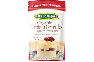 Let's Do Organic Tapioca Granules - Instant Tapioca, Tapioca Flour for Baking, Tapioca Starch Flour, Organic Tapioca Pudding Mix - 6 Oz (Pack of 6)