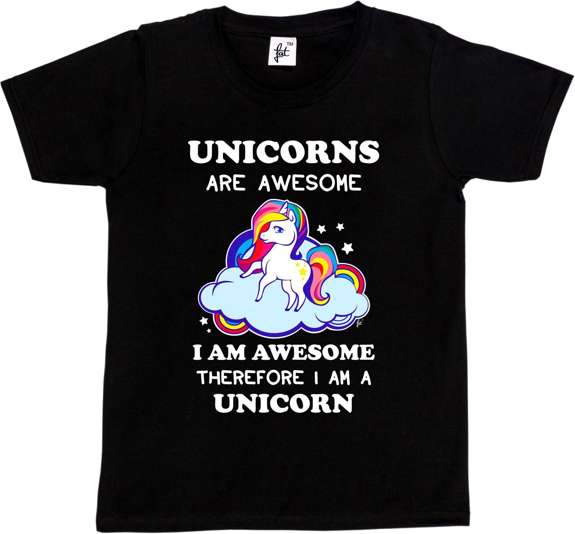 Unicorns are Awesome & So Am I Therefore I'm A Unicorn Kids Girls T-Shirt