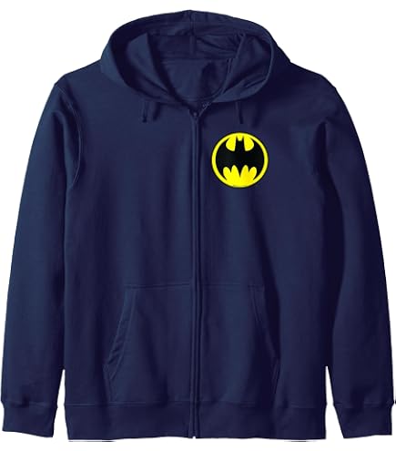 Amazon.com: DC Batman Logo Classic Zip Hoodie : Clothing, Shoes