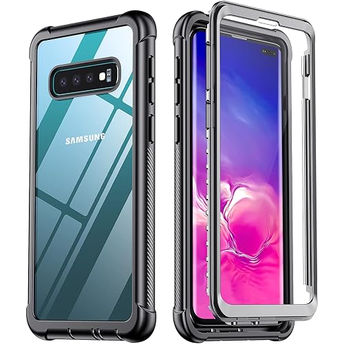 Temdan for Samsung Galaxy S10 Plus Case, Built-in Screen Protector