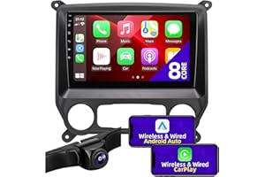 CGOGC for Chevy Silverado GMC Sierra 2014 2015 2016 2017 2018 Radio Upgrade Compatible with Wireless Carplay Android Auto TouchScreen Car Stereo Bluetooth GPS Navigation WIFI FM/AM/RDS 8core Head Unit