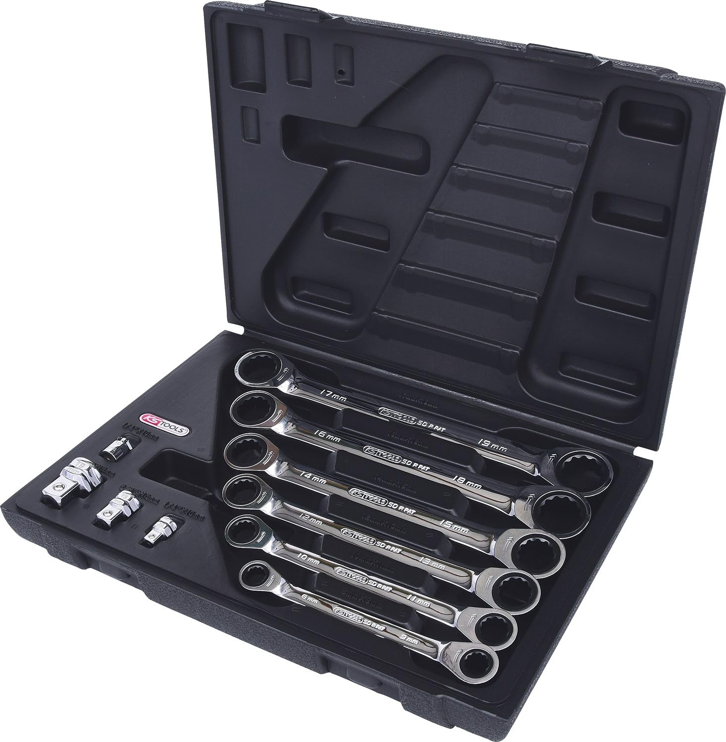 KS Tools 503.4560 GearPlus Double Ring Ratchet Spanner Set (10 Pieces)