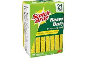 Scotch-Brite Heavy Duty Scrub Sponge, 21-Count