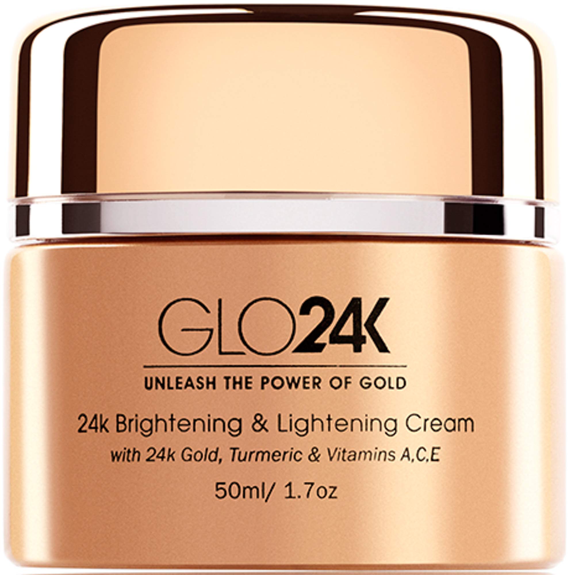 GLO24K Brightening & Lightening Cream with 24k Gold, Turmeric & Vitamins A,C,E