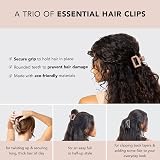 Kitsch Large Assorted Hair Clips 3-Piece Set for Thick Hair view 2