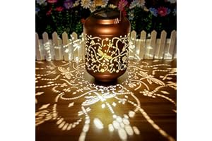 ARTSZOUTIC Solar Lanterns, Solar Powered Outdoor Lanterns Waterproof, Dragonfly Hanging Lantern Lights Waterproof LED Decorative Garden Light - Outdoor Garden Decoration for Patio, Yard, Pathway, Landscape