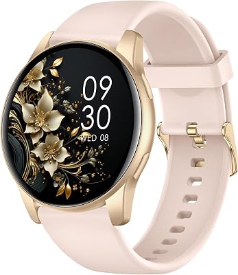 Smartwatch Uomo Donna con Chiamate Bluetooth, Orologio Fitness Rotondo da 1,38" con 147+ Modalità Sportive, Cardiofrequenzimetro, Sonno, IP68 Impermeabile, Compatibile con Android iOS