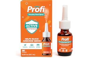 Profi™ Everyday Nasal Spray - Helps Defend Against Airborne Germs and Allergies, Lasts Up to 8 Hours, Advanced Nasal Spray for Air Travel, Work, Conferences & Indoor Gatherings - 90 Sprays, 0.36 FL OZ