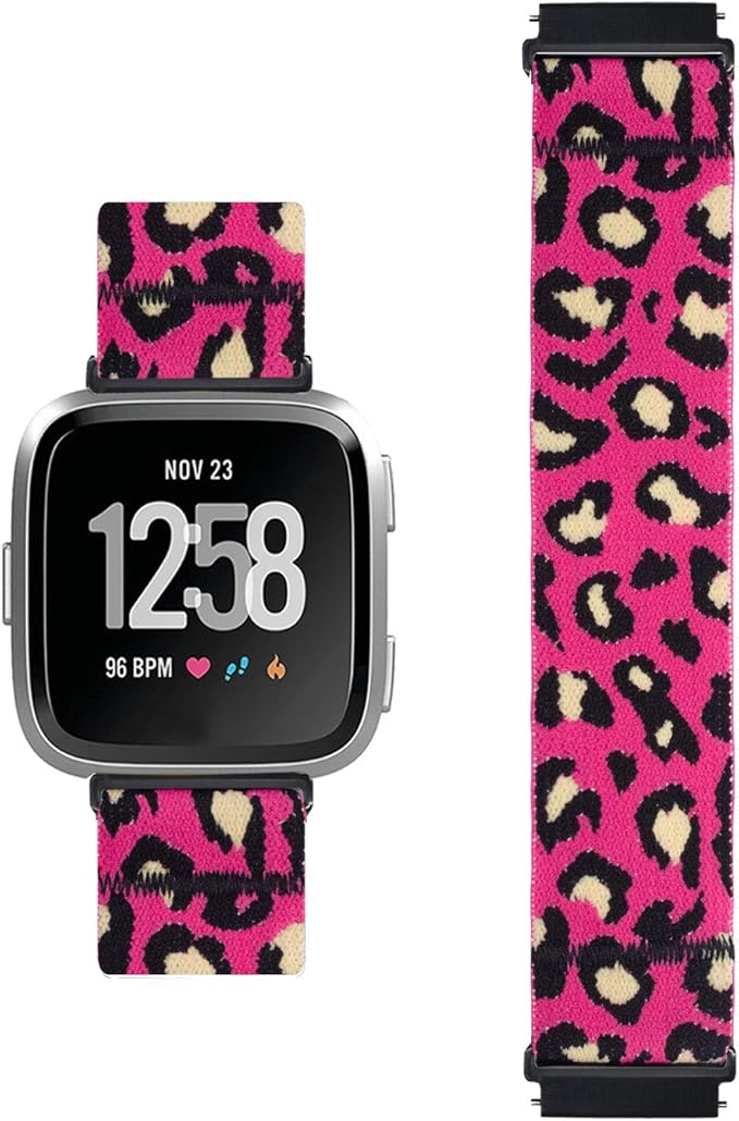 Viwell Elastic Bands Compatible with Fitbit Versa Watch/Versa 2/Versa