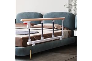 LEFEKE Bed Rails for Elderly Adults, Rail Assist for Seniors Safety,Folding Bed Assist Seniors Safety Bed Guard Rail Handle to Prevent Falling Out of Bed,Bed Side Grab Rail Bed Cane,36.6"x14.2"
