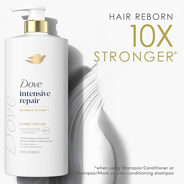 DOVE CONDITIONER INTENSIVE REPAIR FOR DAMAGED HAIR WITH BIO-PROTEIN CARE TECHNOLOGY AND AMINO SERUM 28 FL OZ