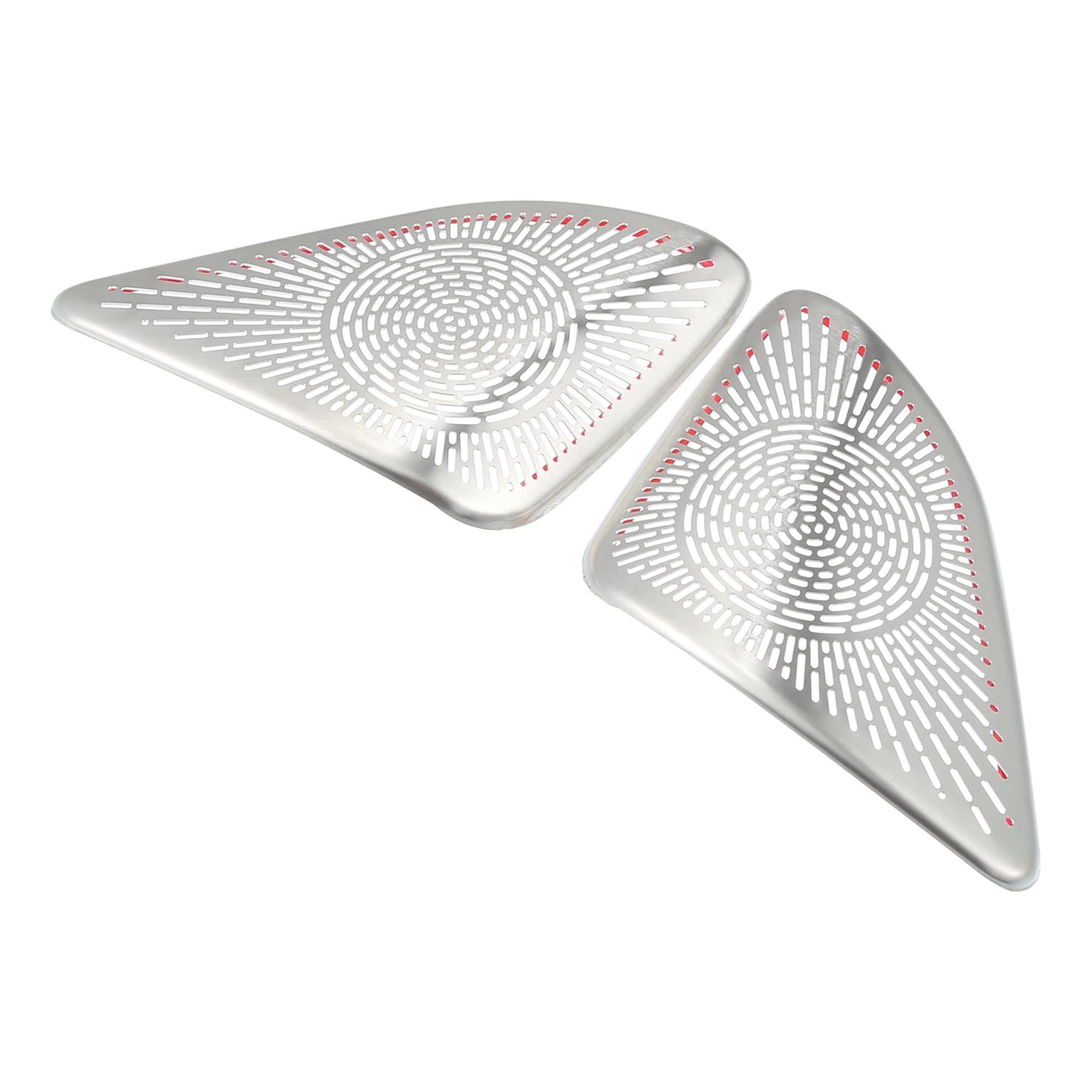 X AUTOHAUX a Pillar Speaker Frame Cover Trim Car Audio Stereo Horn Speaker Grille Fit for Mercedes Benz C-Class W206 2022-2023 Silver Tone - Pack of 2